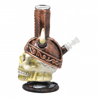 10.5" Viking Skull Warrior Sword Topia Water Pipe