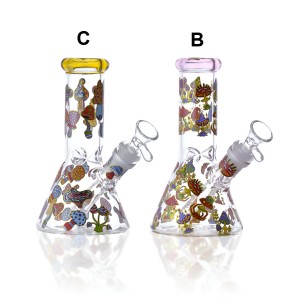 6.5" Shroomin' & Bloomin' Beaker Water Pipe