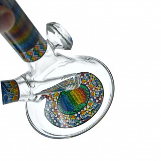 7" Mosaic Toon Diamond Beaker Water Pipe