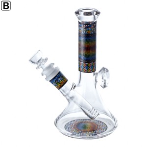 7" Mosaic Toon Diamond Beaker Water Pipe