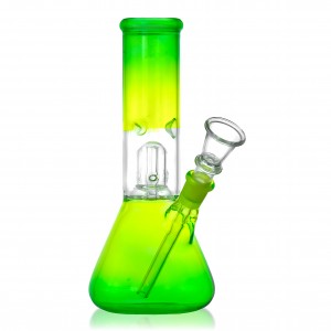 8" Assorted Dual Shade Single Perculator Water Pipe