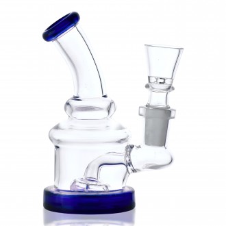 4.5" Bent Neck Showerhead Perc Mini Water Pipe - Assorted