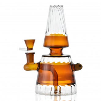 8" Bell Base Swirl Glass Water Pipe 