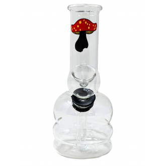 5" Sticker Art Clear GOR Water Pipe - [RJA68]