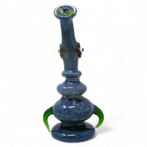 8" Unleash the Devil One-Eye Frit Art Water Pipe - [RKD54]