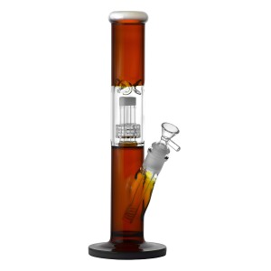 12" Dual Tone Matrix Perc Straight Water Pipe