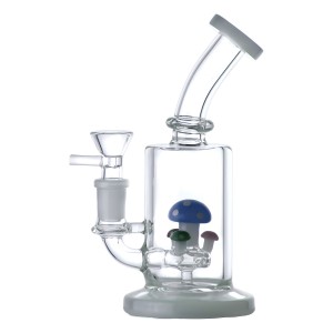 6" Mushroom Kingdom Showerhead Perc Mini Rig 