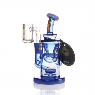 OPG - Mini Rig Series - 5" Chronograph Matrix Perc W/ Banger Recycler Mini Rig [SK-R05]