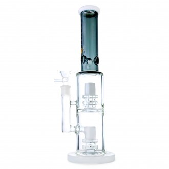 Social Glass - 12.5" Matrix Magic x2 Elevate Your Smoke W/ Straight Water Pipe [A-09]