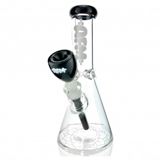 12" AFM Glass Chubbi Beaker Clear Colored Lip Beaker Bong Bundle*