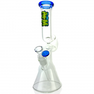 12" AFM Hunchback Colored Lip Glass Beaker Bong*