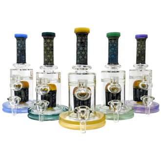 Loud Cloud - 9.5" The Elixir of Life Pattern Tree Perc Water Pipe [TE-141]