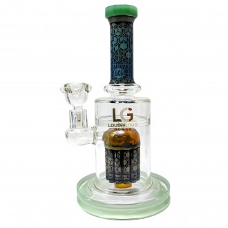 Loud Cloud - 9.5" The Elixir of Life Pattern Tree Perc Water Pipe [TE-141]