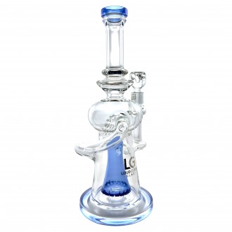 Loud Cloud - 11.5" The Crystal Wave Conical Perc Water Pipe [TW-138]