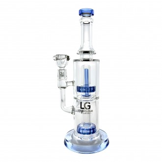 Loud Cloud - 12" Cylindrical Shape Dual Matrix Perc Water Pipe [TW-146]