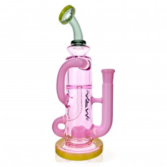 10" AFM Glass Bilbao Colored Glass Recycler Dab Rig*