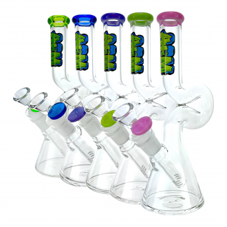 9" AFM Mini Hunchback Colored Lip Glass Beaker Bong*