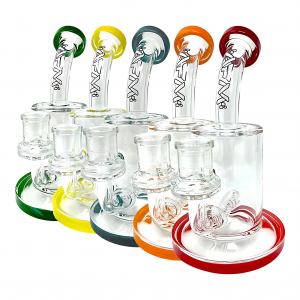 7.5" AFM Clear Glass Inline Perc Dab Rig*