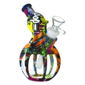 5.7" Cool & Quirky Octo-Mazing Galactic-Chic Water Pipe - Assorted [TX570]