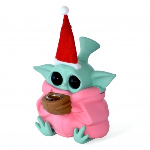 4.5" Baby Yoda's Got a Present for You : Silicone Water Pipe - Assorted