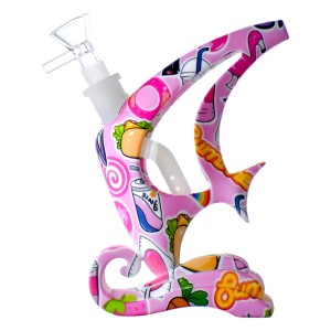 6.5" Fish Design Silicone Water Pipe (Assorted)