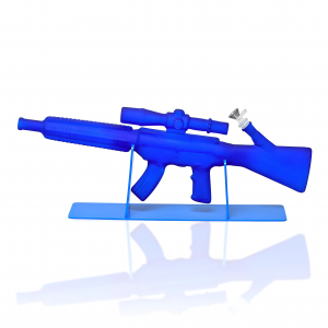 23.5" Bullet Blizzard Machine Gun Water Pipe W/ Acrylic Stand