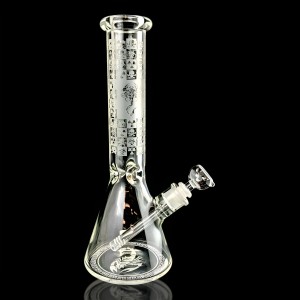 The Scorpion King 13.5" Beaker Bong - Skulls and Bones