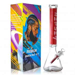 18" 9mm Premium Branded Beaker Water Pipe Kit with Accessories (Assorted)