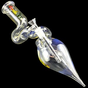 16" Fluidity In Every Puff - Tear Drop Twist Tube Water Pipe - [WP-2284-3]