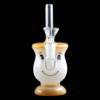 6" Smiling Tea Cup Character Water Pipe