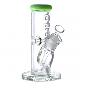 On Point Glass - 8" 9mm Logo Embossed Ice-Pinch Straight Tube Water Pipe