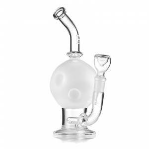 HEMPER - 7.5" Moonlit Sip - Full Moon Sand Blasted Water Pipe - [WP0921]