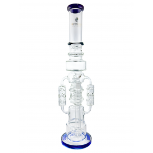 High Point Glass - 21" 5mm Multi Ice-Pinch W/Sprinkler Perc Recycler Water Pipe [WPA-309]