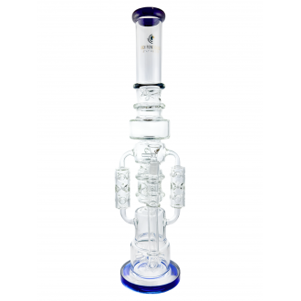 High Point Glass - 21" 5mm Multi Ice-Pinch W/Sprinkler Perc Recycler Water Pipe [WPA-309]