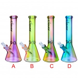 Clover Glass - Rainbow Radiance 13.7" Beaker Bong