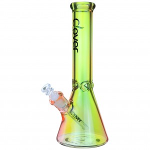 Clover Glass - Rainbow Radiance 13.7" Beaker Bong