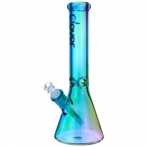 Clover Glass - Rainbow Radiance 13.7" Beaker Bong