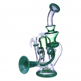 Clover Glass - Trumpet Up A Storm 11.5" Recycler Bong