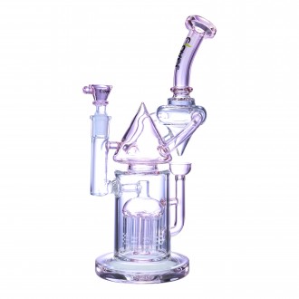 Clover Glass - 12" Glass Pyramid Tree perc Water Pipe