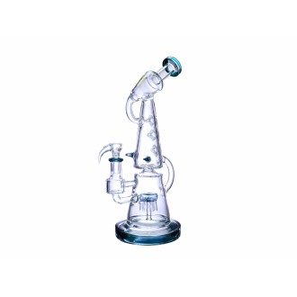 Clover Glass - 12.5" Cone Tower Sprinkler Perc Water Pipe