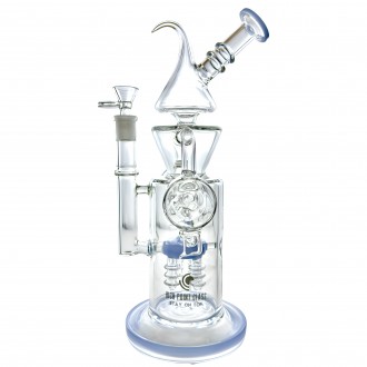 High Point Glass - 12" ConeCraft Art Duo Drums W/ Perc Water Pipe [WPC-68]