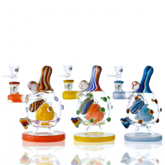 Lookah Glass - 7.5" Eye See You Bubble Bliss Water Pipe