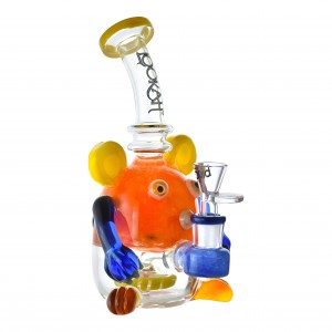 Lookah Glass - 8" Mouse Ears, Big Cheers Playful Water Pipe 