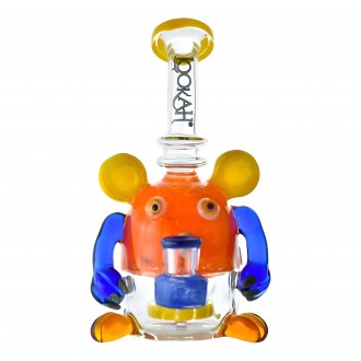 Lookah Glass - 8" Mouse Ears, Big Cheers Playful Water Pipe 