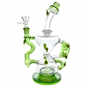 11" Time Sculptor Fab Egg Art Recycler Water Pipe [WPE-153] 