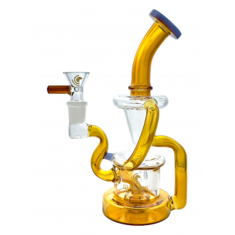 High Point Glass - 8" Hourglass Recycler Water Pipe [WPE-531]