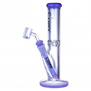 Clover Glass - 10" Ease Into Bliss With Our Cylindrical Water Pipe