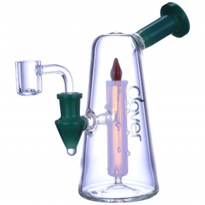 Clover Glass - Light Up Your Toke with 7" Candle Bong