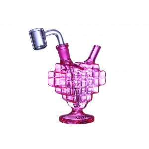 Clover Glass - 4.8" Pixel Heart Bong