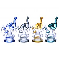 Clover Glass - 9.5" Symphony Horn Inline Perc Water Pipe